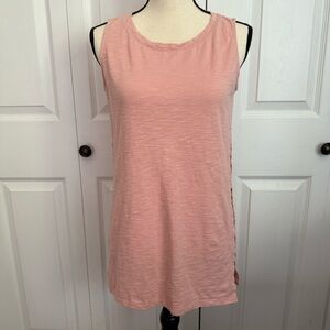 Chicos The Ultimate Tee Sleeveless Pink Top size 0 = Size small 4‎ cotton modal